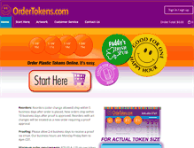 Tablet Screenshot of ordertokens.com